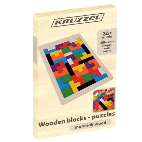 Układanka drewniana- puzzle/ Kruzzel 22667 Układanka drewniana- puzzle/ Kruzzel 22667