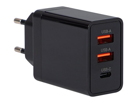 76-018# Ładowarka sieciowa gniazdo usbx2 + usb-c qc 30w 76-018# Ładowarka sieciowa gniazdo usbx2 + usb-c qc 30w