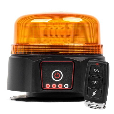 Bezprzewodowa lampa ostrzegawcza kogut led z pilotem r65 r10 12v 24v amio-03932 Bezprzewodowa lampa ostrzegawcza kogut led z pilotem r65 r10 12v 24v amio-03932