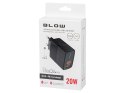 76-021# Ładowarka sieciowa gniazdo usb + usb-c qc+pd 20w