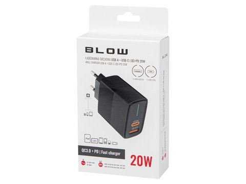 76-021# Ładowarka sieciowa gniazdo usb + usb-c qc+pd 20w 76-021# Ładowarka sieciowa gniazdo usb + usb-c qc+pd 20w
