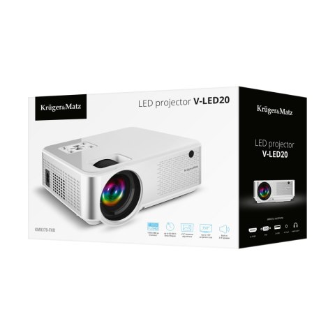 Projektor LED FulHD Kruger&Matz V-LED20 Projektor LED FulHD Kruger&Matz V-LED20