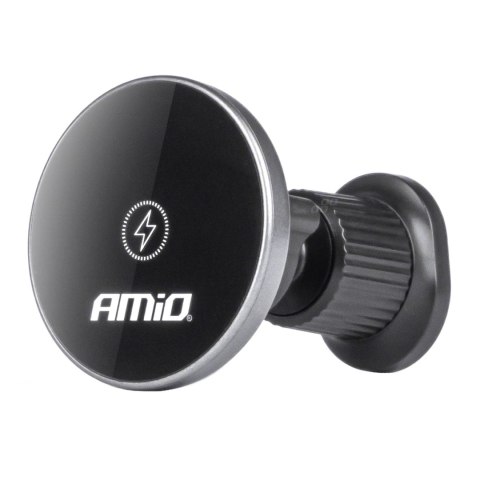 Uchwyt do samochodu na telefon z ładowarką indukcyjną do kratki my mag 15w amio-03773 Uchwyt do samochodu na telefon z ładowarką indukcyjną do kratki my mag 15w amio-03773