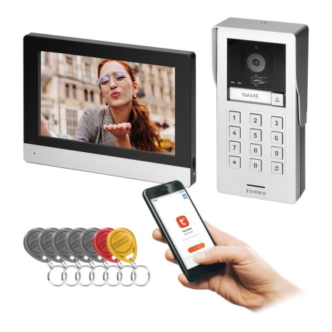 GAYD, zestaw wideodomofonowy jednorodzinny, 2-żyłowy, 8", Wi-Fi, ekran dotykowy, 2MP Full HD, RFID, szyfrator GAYD, zestaw wideodomofonowy jednorodzinny, 2-żyłowy, 8", Wi-Fi, ekran dotykowy, 2MP Full HD, RFID, szyfrator