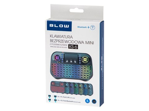 84-256# Klawiatura bezprzewodowa 2,4ghz+bluetooth miniks-6 +touchpad 84-256# Klawiatura bezprzewodowa 2,4ghz+bluetooth miniks-6 +touchpad