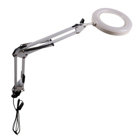 Lampa kosmetyczna z lupą- biała Izoxis 23894 Lampa kosmetyczna z lupą- biała Izoxis 23894