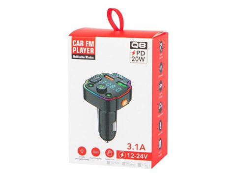 74-176# Transmiter fm blow bt zestaw głośnomówiący + pd20w rgb 74-176# Transmiter fm blow bt zestaw głośnomówiący + pd20w rgb