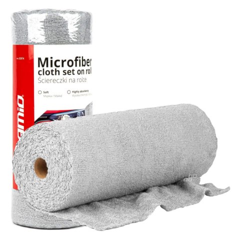 Ściereczki z mikrofibry ręczniki na rolce 30x30 cm 50 szt. 120g amio-03974 Ściereczki z mikrofibry ręczniki na rolce 30x30 cm 50 szt. 120g amio-03974
