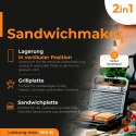 AD 3070 black Opiekacz do kanapek 2 w 1