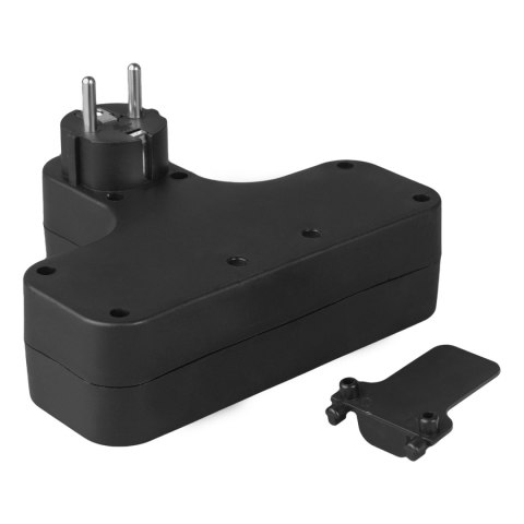 Gniazdko prądowe Maclean, poczwórne z wyłącznikiem, nóżka stabilizującą, typu schuko, 2x2.5A, 2x16A, MCE224 G/B Gniazdko prądowe Maclean, poczwórne z wyłącznikiem, nóżka stabilizującą, typu schuko, 2x2.5A, 2x16A, MCE224 G/B