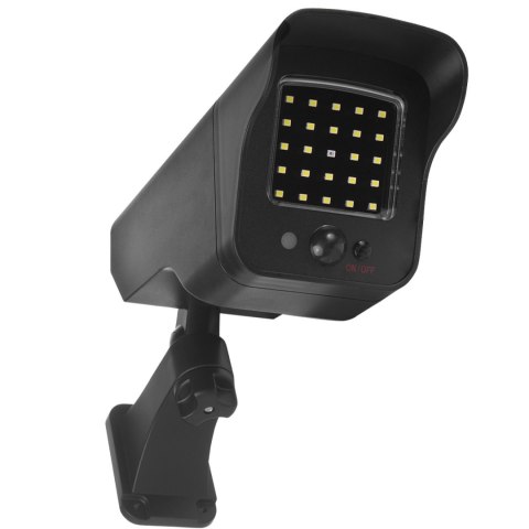 Solarna atrapa kamery, migająca dioda, czujnik ruchu, oświetlenie LED, naklejka gratis, SOL1803S Solarna atrapa kamery, migająca dioda, czujnik ruchu, oświetlenie LED, naklejka gratis, SOL1803S