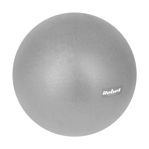 Mini piłka gimnastyczna do pilates rehabilitacyjna 25cm, kolor szary , REBEL ACTIVE Mini piłka gimnastyczna do pilates rehabilitacyjna 25cm, kolor szary , REBEL ACTIVE