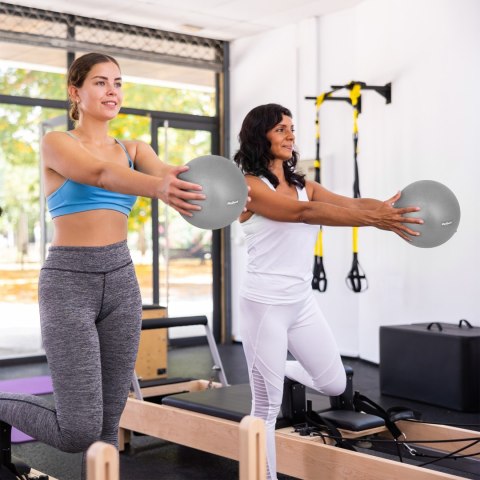 Mini piłka gimnastyczna do pilates rehabilitacyjna 25cm, kolor szary , REBEL ACTIVE Mini piłka gimnastyczna do pilates rehabilitacyjna 25cm, kolor szary , REBEL ACTIVE