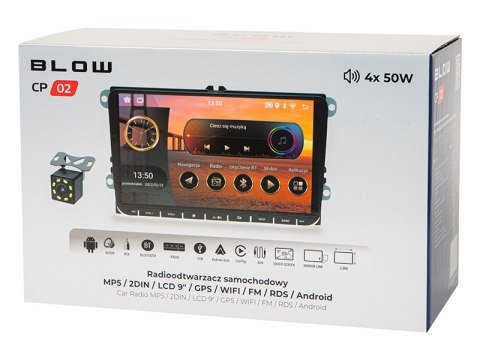 78-349# Radio blow cp02 2din 9" android/wifi/gps/carplay vw/ skoda/ seat 78-349# Radio blow cp02 2din 9" android/wifi/gps/carplay vw/ skoda/ seat