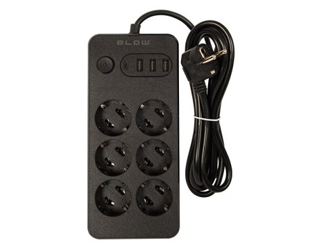 98-210# Przedłużacz sieciowy ps-620 6-gniazd 3xusb 1xusb-c 2m czarny 2x1mm 98-210# Przedłużacz sieciowy ps-620 6-gniazd 3xusb 1xusb-c 2m czarny 2x1mm