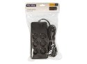 98-210# Przedłużacz sieciowy ps-620 6-gniazd 3xusb 1xusb-c 2m czarny 2x1mm