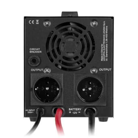 Zasilacz awaryjny KEMOT PROsinus-800-LFP4 przetwornica z czystym przebiegiem sinusoidalnym i funkcją ładowania 12V 230V 800VA/5 Zasilacz awaryjny KEMOT PROsinus-800-LFP4 przetwornica z czystym przebiegiem sinusoidalnym i funkcją ładowania 12V 230V 800VA/5