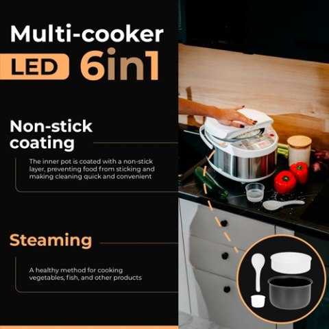 AD 6420 Multi-cooker 6 in 1 - 3,25 l AD 6420 Multi-cooker 6 in 1 - 3,25 l
