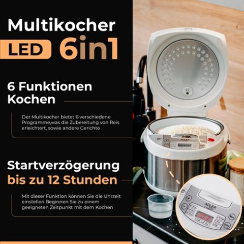 AD 6420 Multi-cooker 6 in 1 - 3,25 l AD 6420 Multi-cooker 6 in 1 - 3,25 l