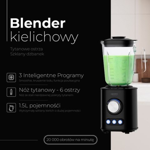 CR 4088 Blender kielichowy - tytanowe ostrza - szklany dzbanek 1,5l CR 4088 Blender kielichowy - tytanowe ostrza - szklany dzbanek 1,5l