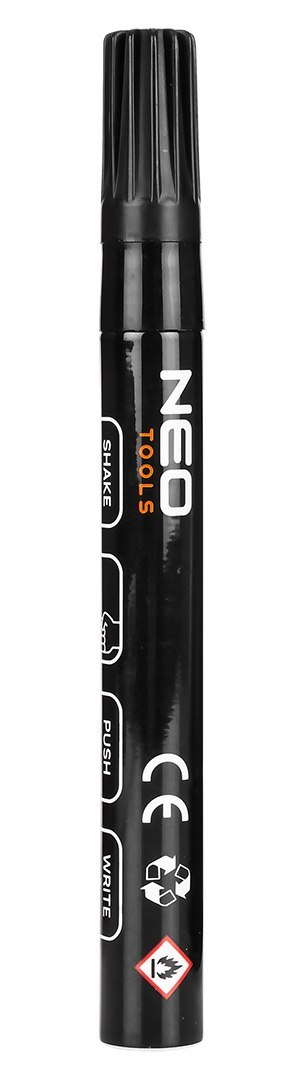 Marker budowlany gruby, 4 kolory, permanentny, wodoodporny, lakierowy, aluminiowy, 4 szt Marker budowlany gruby, 4 kolory, permanentny, wodoodporny, lakierowy, aluminiowy, 4 szt