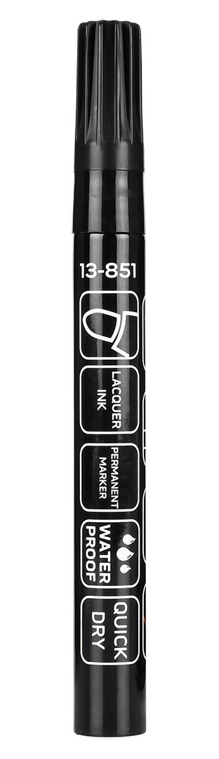 Marker budowlany gruby, 4 kolory, permanentny, wodoodporny, lakierowy, aluminiowy, 4 szt Marker budowlany gruby, 4 kolory, permanentny, wodoodporny, lakierowy, aluminiowy, 4 szt