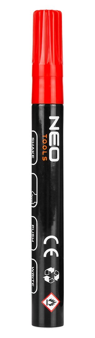 Marker budowlany gruby, 4 kolory, permanentny, wodoodporny, lakierowy, aluminiowy, 4 szt Marker budowlany gruby, 4 kolory, permanentny, wodoodporny, lakierowy, aluminiowy, 4 szt