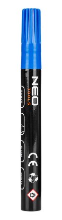 Marker budowlany gruby, 4 kolory, permanentny, wodoodporny, lakierowy, aluminiowy, 4 szt