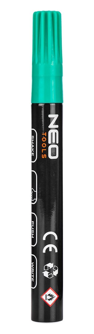 Marker budowlany gruby, 4 kolory, permanentny, wodoodporny, lakierowy, aluminiowy, 4 szt Marker budowlany gruby, 4 kolory, permanentny, wodoodporny, lakierowy, aluminiowy, 4 szt