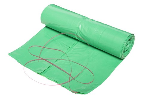Worki na odpady 120 L, zielone z taśmą, 40 mic, 10 szt. Worki na odpady 120 L, zielone z taśmą, 40 mic, 10 szt.