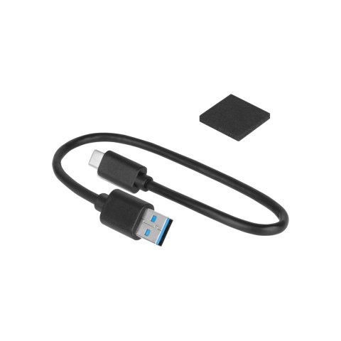 Obudowa dysku 2,5" SATA USB C 3.1 Rebel przeźroczysta Obudowa dysku 2,5" SATA USB C 3.1 Rebel przeźroczysta
