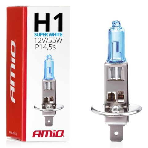 Żarówka halogenowa h1 12v 55w super white amio-01489 Żarówka halogenowa h1 12v 55w super white amio-01489