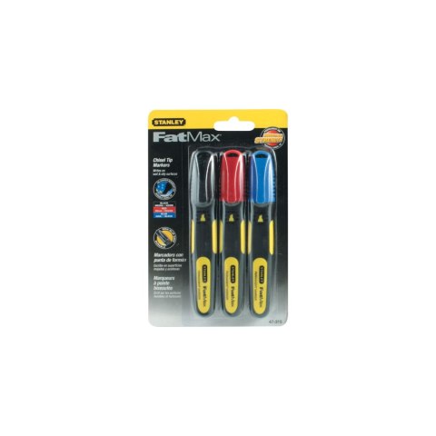 473150 Markery zestaw - 3 elementy, kolorowe, Stanley FatMax 0-47-315 473150 Markery zestaw - 3 elementy, kolorowe, Stanley FatMax 0-47-315