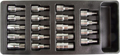 58787 Tacka numer 14 - zestaw bito nasadek Hex i Torx, 19 elementów 58787 Tacka numer 14 - zestaw bito nasadek Hex i Torx, 19 elementów