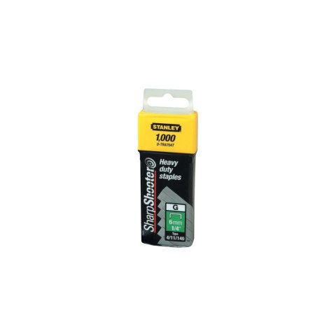 TRA705T1 Zszywka typ G, 4/11/140, 8 mm, 1000 sztuk, Stanley 1-TRA705T TRA705T1 Zszywka typ G, 4/11/140, 8 mm, 1000 sztuk, Stanley 1-TRA705T