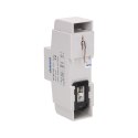 1-fazowy wskaźnik zużycia energii elektrycznej, 80A, dodatkowy wskaźnik, wyjście impulsowe, przycisk RESET, 2 moduły, DIN TH-35m