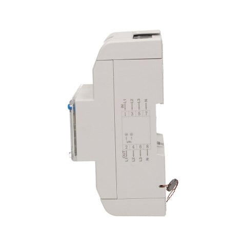 3-fazowy wskaźnik energii elektrycznej, 120A, 5 modułów, DIN TH-35mm, dodatkowy przycisk 3-fazowy wskaźnik energii elektrycznej, 120A, 5 modułów, DIN TH-35mm, dodatkowy przycisk