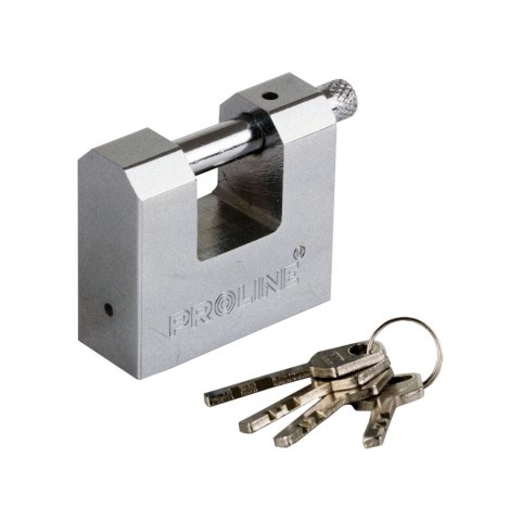 24291 Kłódka 90mm żeliwna trzpień hartowana klucz frezowany, Proline 24291 Kłódka 90mm żeliwna trzpień hartowana klucz frezowany, Proline