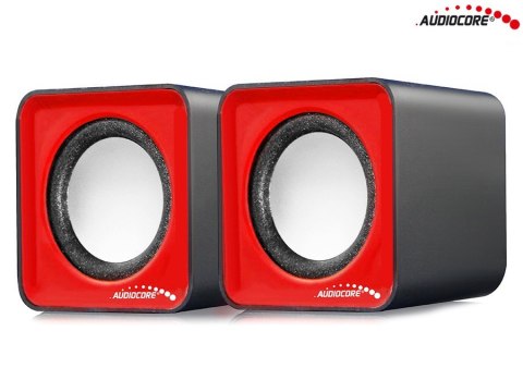 AC870 R 43397 Głośniki komputerowe 6W USB Red&Black AC870 R 43397 Głośniki komputerowe 6W USB Red&Black