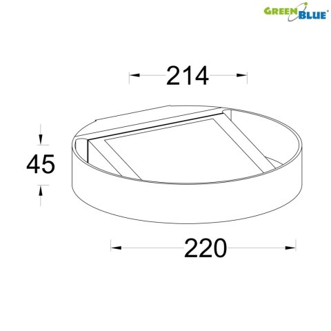 GB130 46761 Solarna lampa ścienna okrągła led 3W GB130 46761 Solarna lampa ścienna okrągła led 3W