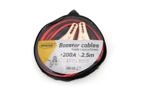 01339 Kable rozruchowe 200A - 2,5m 01339 Kable rozruchowe 200A - 2,5m