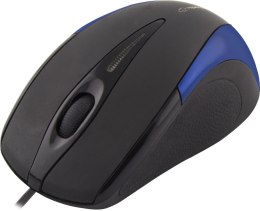 EM102B Mysz przewodowa 3D optyczna USB Sirius niebieska Esperanza