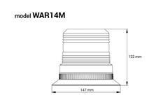 Lampa ostrzegawcza błyskowa kogut 80 led magnes r10 12v 24v w14m amio-01503 Lampa ostrzegawcza błyskowa kogut 80 led magnes r10 12v 24v w14m amio-01503
