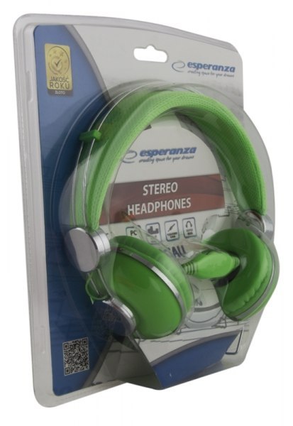 EH149G Słuchawki Audio Macau zielone Esperanza EH149G Słuchawki Audio Macau zielone Esperanza