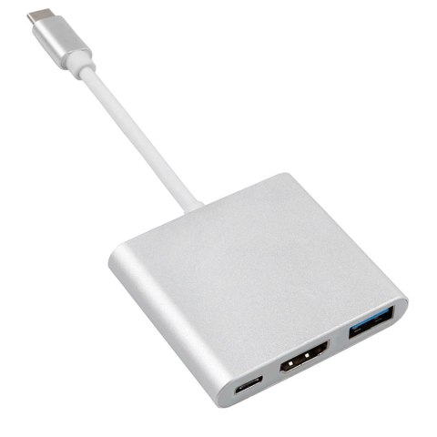 MCTV-840 52385 Adapter USB-C - HDMI / USB 3.0 / USB-C metalowa obudowa 4K MCTV-840 52385 Adapter USB-C - HDMI / USB 3.0 / USB-C metalowa obudowa 4K