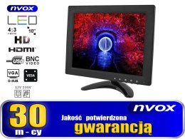 Monitor LCD 10cali cali LED VGA HDMI AV USB BNC 12V 230V... (NVOX PC105VHB)