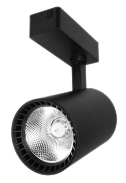 Lampa sklepowa led reflektor szynowy jednofazowy czarny 30w 2250 lm światło neutralne 4000k