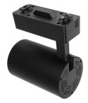 Lampa sklepowa led reflektor szynowy jednofazowy czarny 30w 2250 lm światło neutralne 4000k