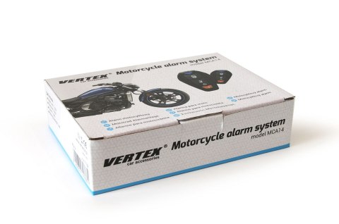 Uniwersalny alarm motocyklowy z pilotami mca14 amio-01103 Uniwersalny alarm motocyklowy z pilotami mca14 amio-01103