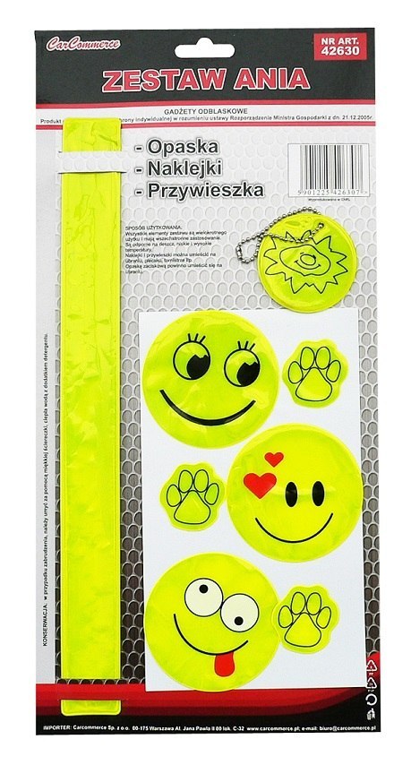 Zestaw odblaskowy gadżety odblaski dla dzieci amio-01618 Zestaw odblaskowy gadżety odblaski dla dzieci amio-01618